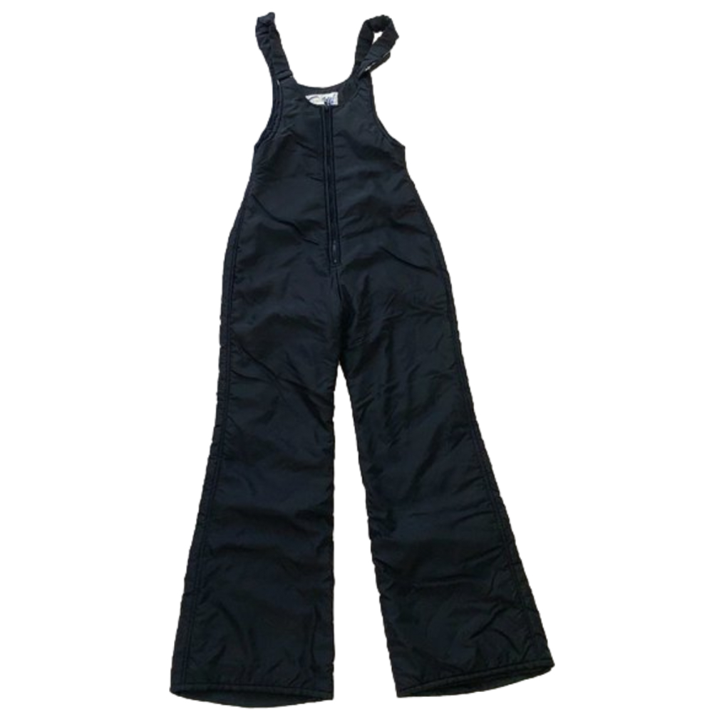 LADIES SIZE 8 WOMENS BLACK SNOWSUIT SNOWBOARD SUIT MEDIUM THICK WINTER OVERALLS
